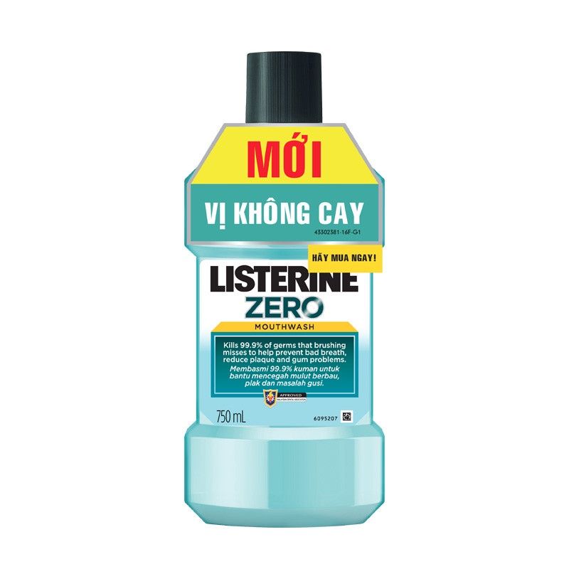  Nước súc miệng Listerine 750ml (không cay) (MP6926) 