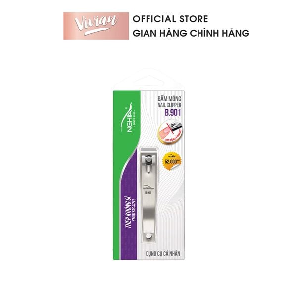 Bấm móng B.901 inox KỀM NGHĨA (loại lớn