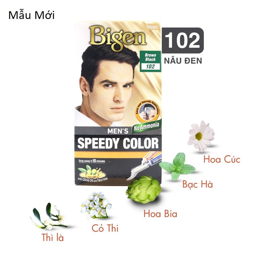  Thuốc Nhuộm Tóc phủ bạc Bigen Men’s Speedy Color 80ml (TO0857 TO0858 TO0859) 