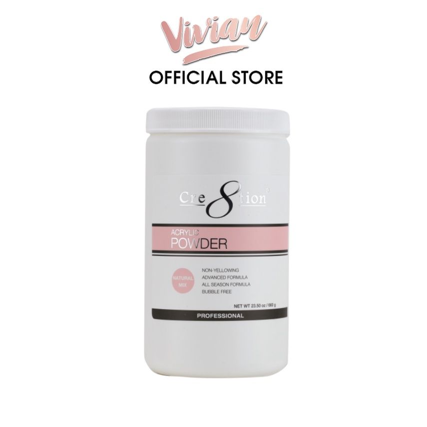 Cre8tion Acrylic Powder, NATURAL MIX, 23.5oz, 01124 Cre8tion Acrylic Powder, NATURAL MIX, 23.5oz, 01124