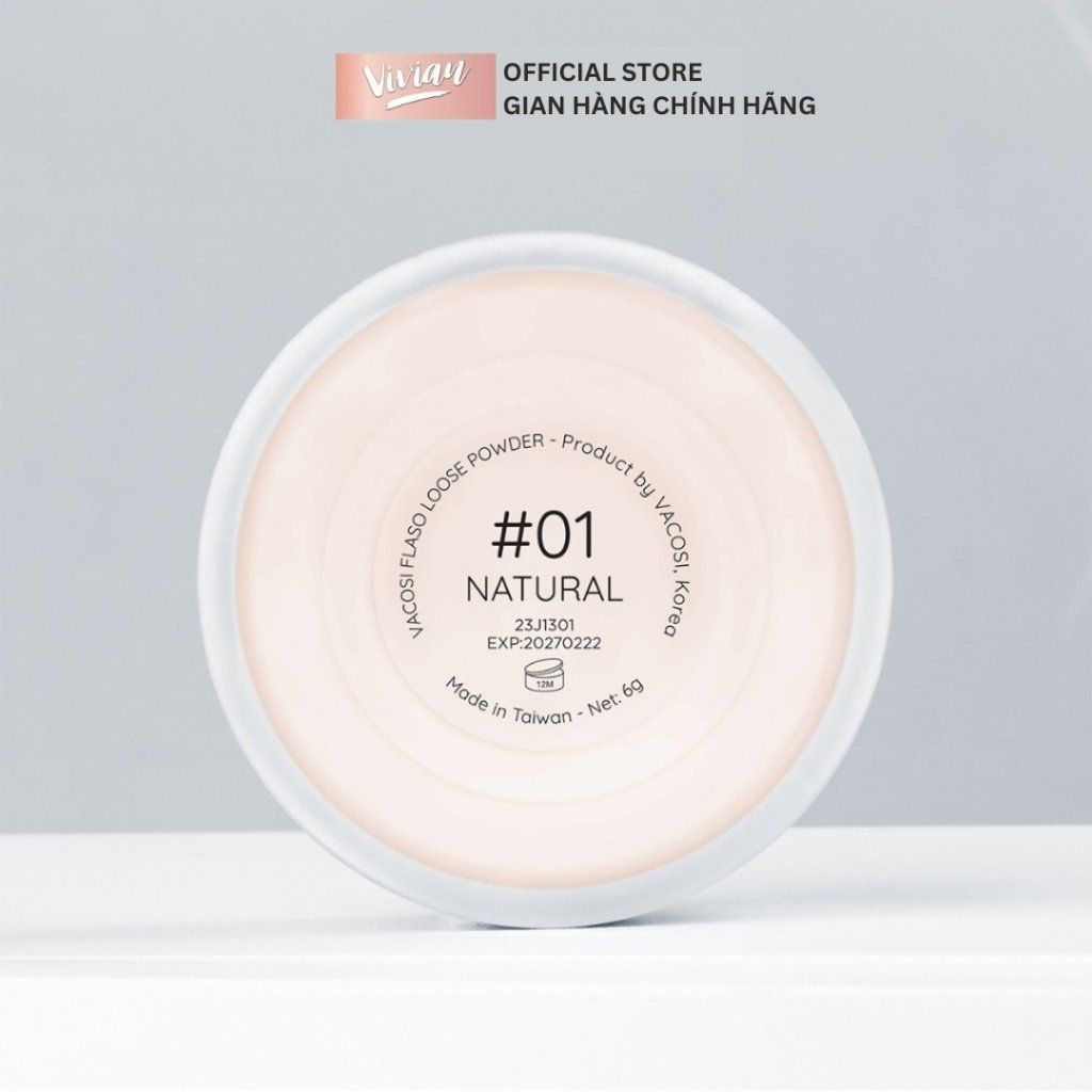  Phấn phủ siêu mịn Vacosi Flaso Loose Powder #00, #01, #02 (MP9115 - MP9117) 