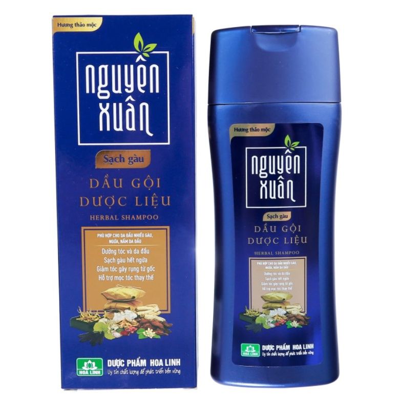  Dầu gội dược liệu Nguyên Xuân sạch gàu - Xanh dương 200ml (MP8213) 