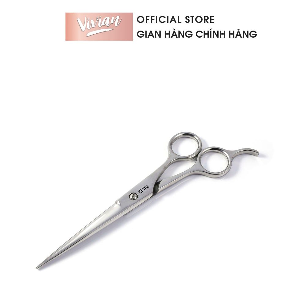  Kéo KT.704 Cắt Tóc Thép Không Gỉ Cao Cấp Kềm Nghĩa - Tặng Kèm Bao Da (KE0542) 