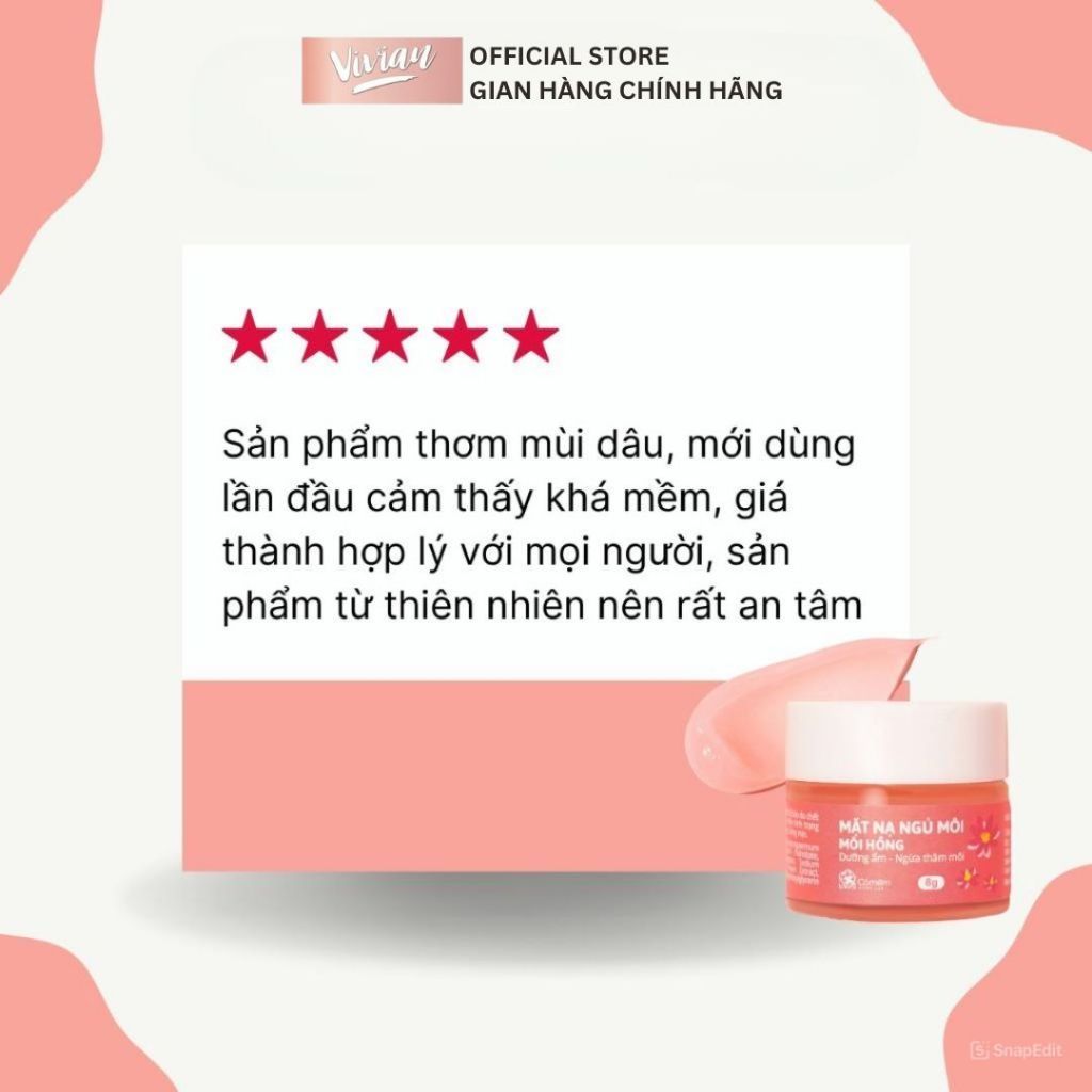  Mặt nạ ngủ môi hồng Cỏ Mềm 8g (MP9421) 