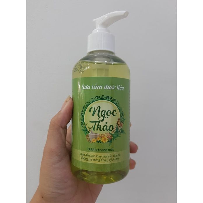  Sữa tắm dược liệu Ngọc Thảo hương thanh mát - Xanh 350ml (MP8217) 