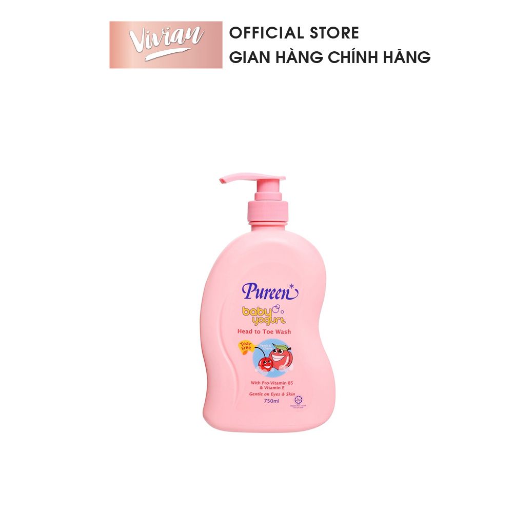  Tắm gội cho bé Pureen 750ml (MP8729  MP8732) 