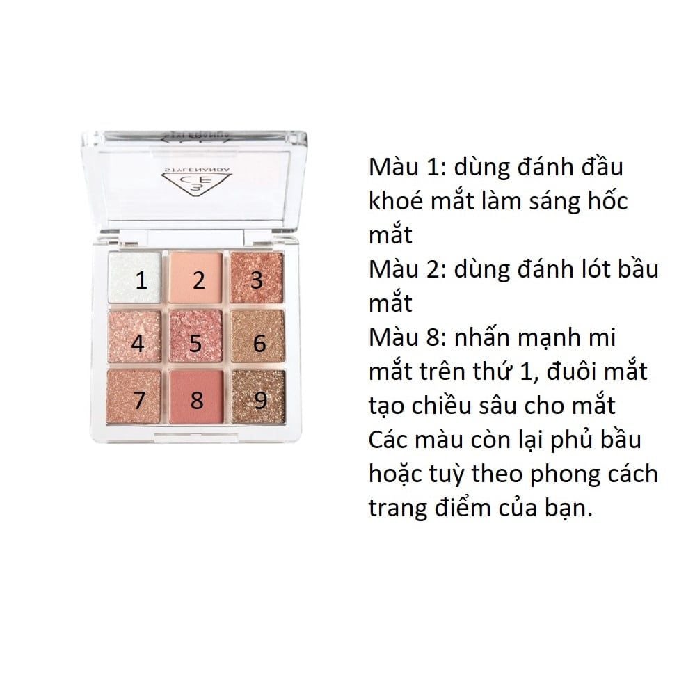  Màu mắt 9 ô 3CE #Delightful FK004 (MP8185) 