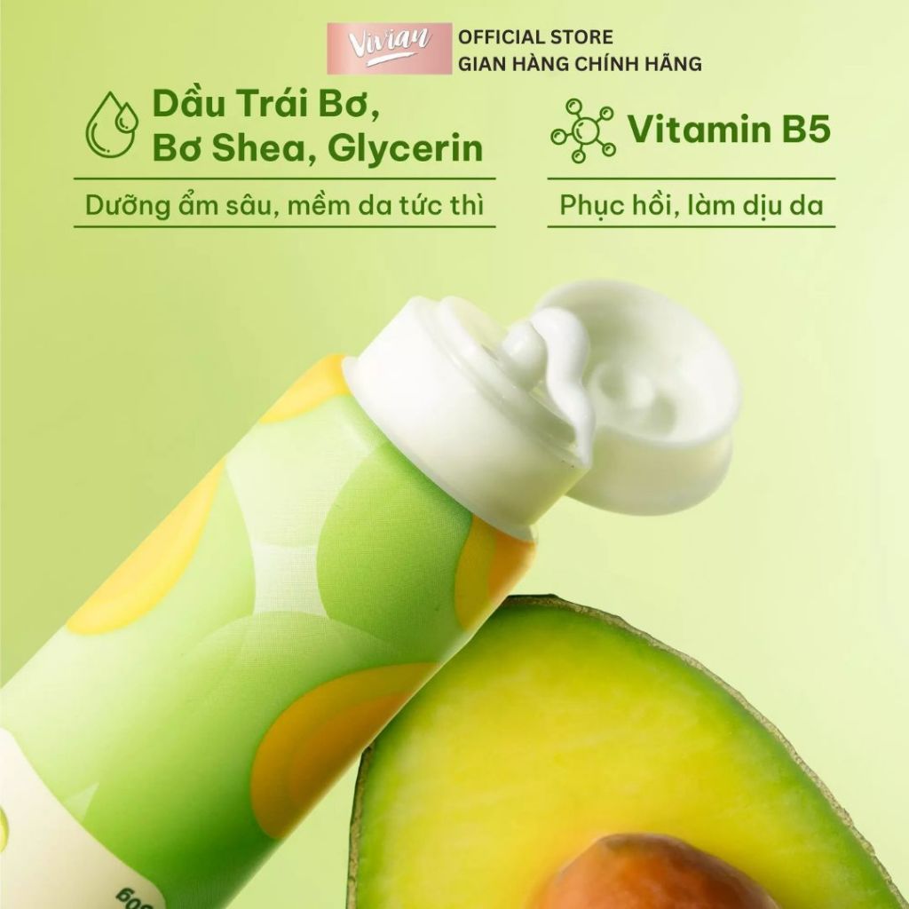  Kem dưỡng da tay trái bơ Cỏ Mềm 50g (MP9196) 