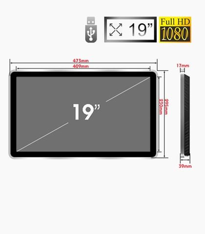  Màn hình quảng cáo LCD SAMSUNG / LG treo tường 19 inch < USB > 