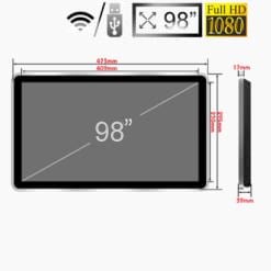  Màn hình quảng cáo LCD SAMSUNG / LG treo tường 98 inch 