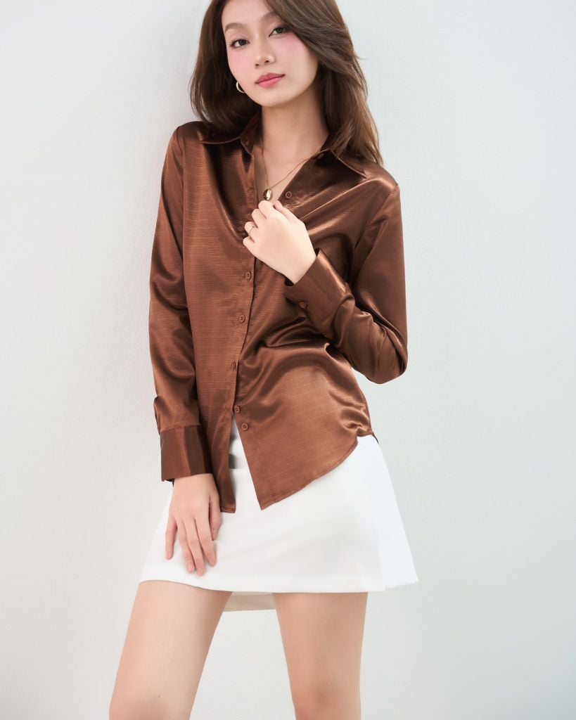  Sơ Mi Regular Bóng FAS347 