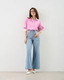  Áo Sơ Mi Sọc Phối Cổ FAS352 