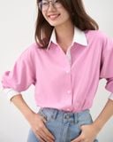  Áo Sơ Mi Sọc Phối Cổ FAS352 