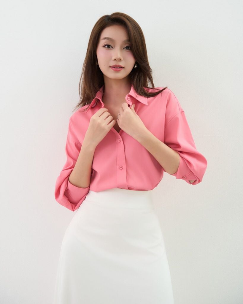  Áo Sơ Mi Trơn Oversize FAS348 