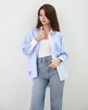  Áo Sơ Mi Phối Oversize FAS351 