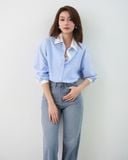  Áo Sơ Mi Phối Oversize FAS351 