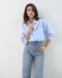  Áo Sơ Mi Phối Oversize FAS351 