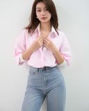  Áo Sơ Mi Phối Oversize FAS351 