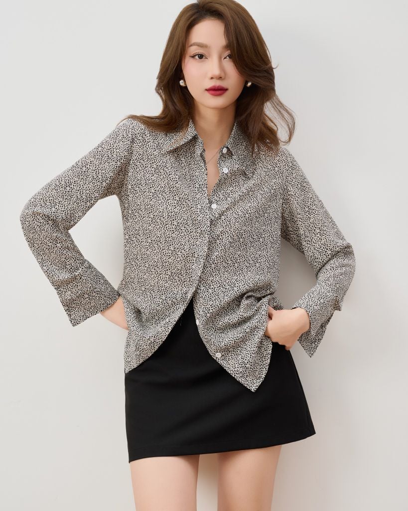  Áo Sơ Mi Chấm Đen FAS273 