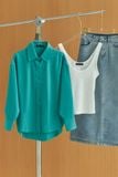  Áo Sơ Mi Trơn Oversize FAS376 