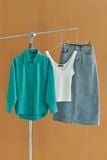  Áo Sơ Mi Trơn Oversize FAS376 