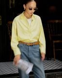  Áo Sơ Mi Trơn Oversize FAS293 