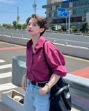  Áo Sơ Mi Trơn Oversize FAS291 