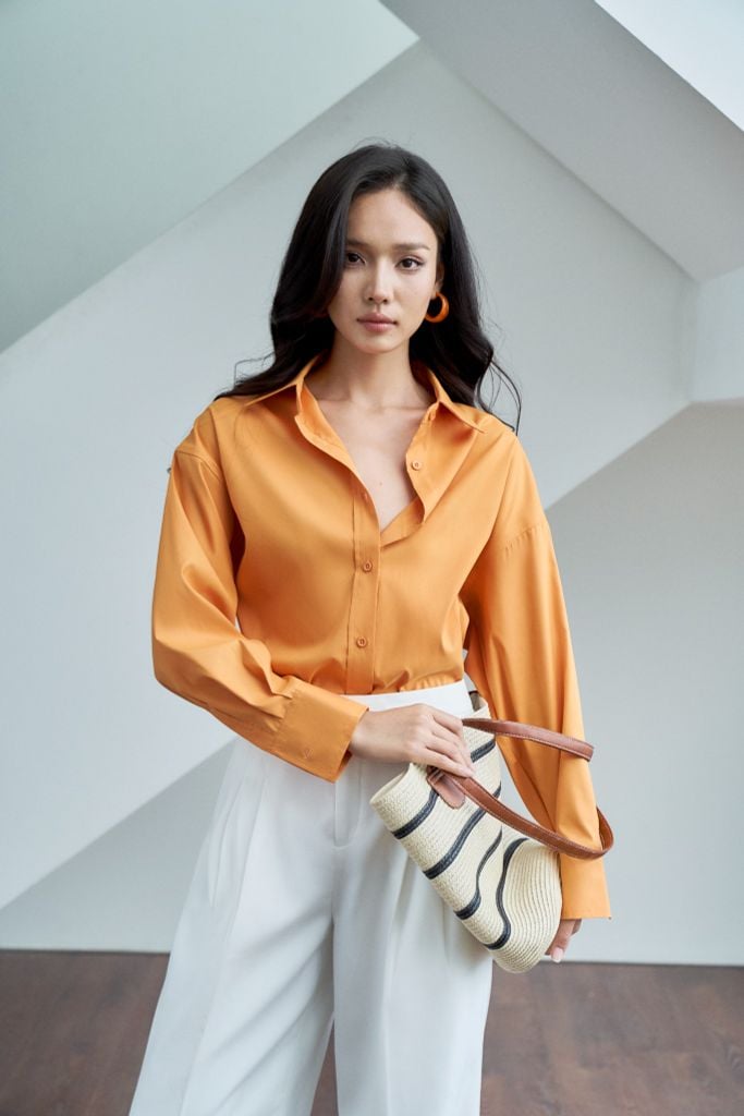  Áo Sơ Mi Trơn Oversize FAS327 