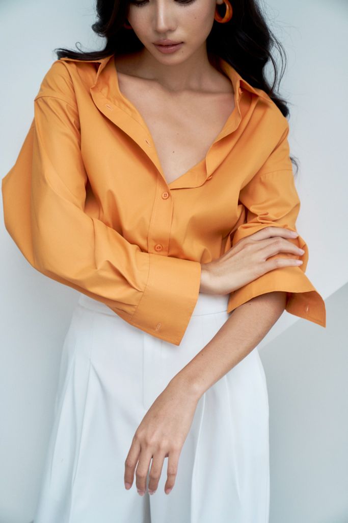  Áo Sơ Mi Trơn Oversize FAS327 