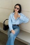  Áo Sơ Mi Sọc Oversize FAS306 