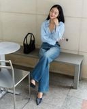  Áo Sơ Mi Sọc Oversize FAS306 