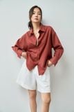  Áo Sơ Mi Trơn Oversize FAS333 