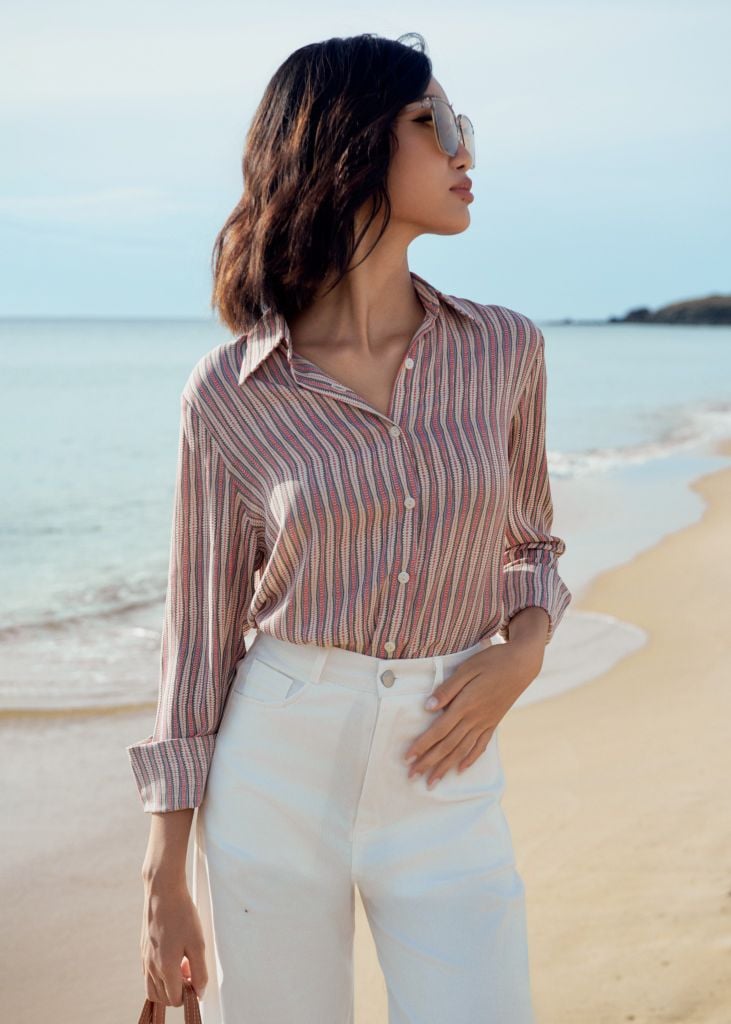  Áo Sơ Mi Hoạ Tiết Regular FAS324 