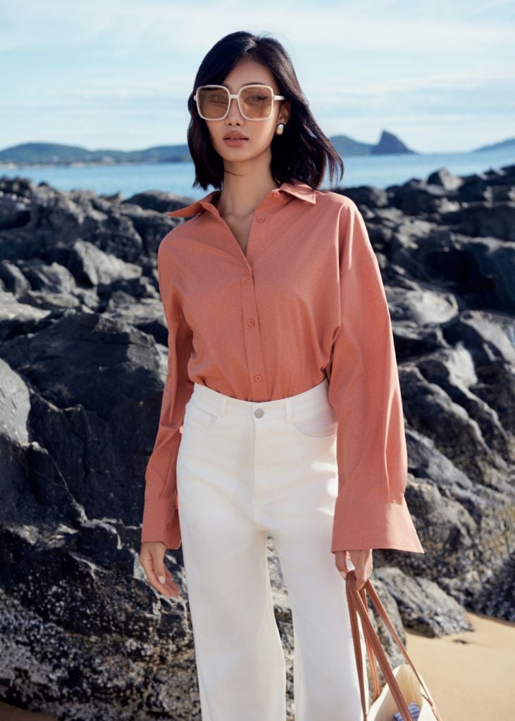  Áo Sơ Mi Trơn Oversize FAS333 