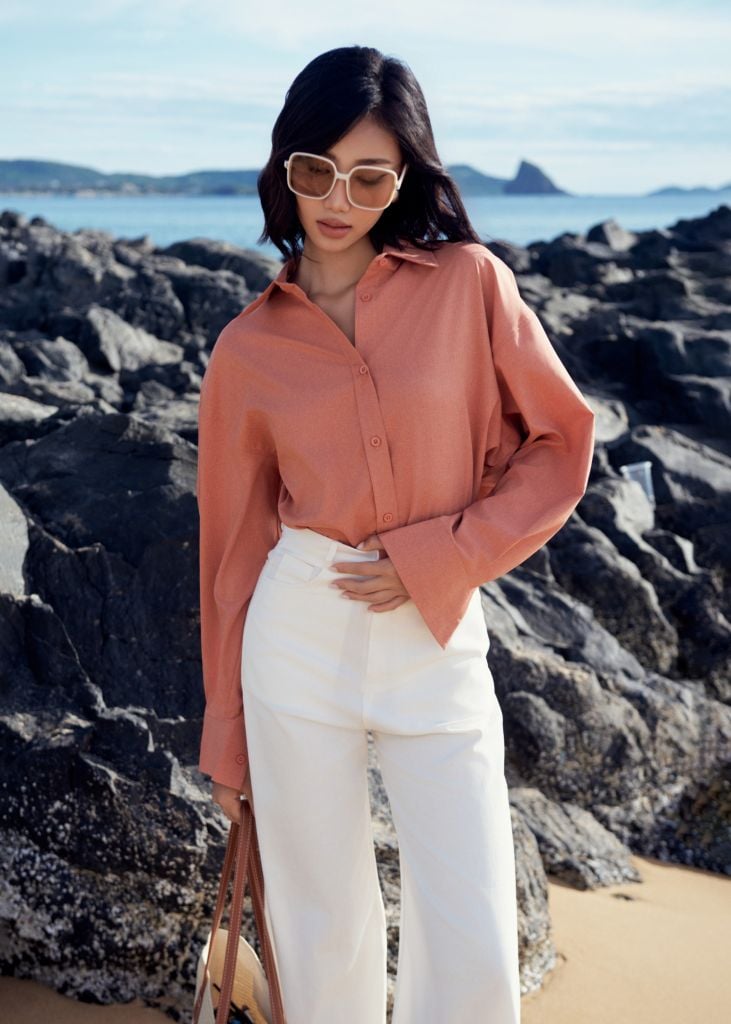  Áo Sơ Mi Trơn Oversize FAS333 