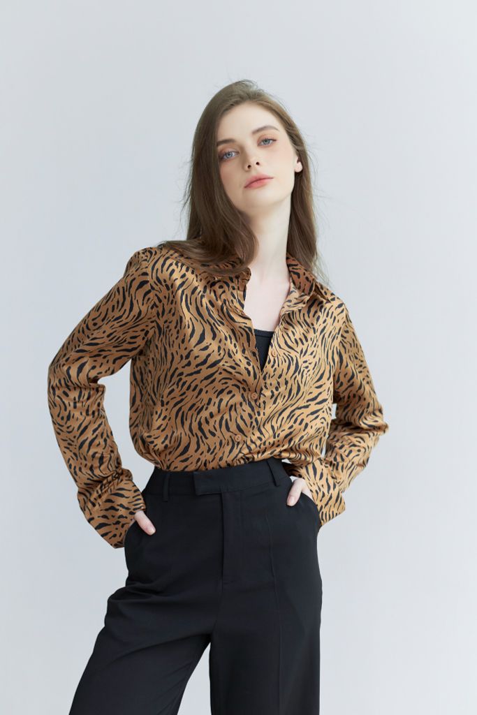  Áo Sơ Mi Da Beo Regular FAS302 