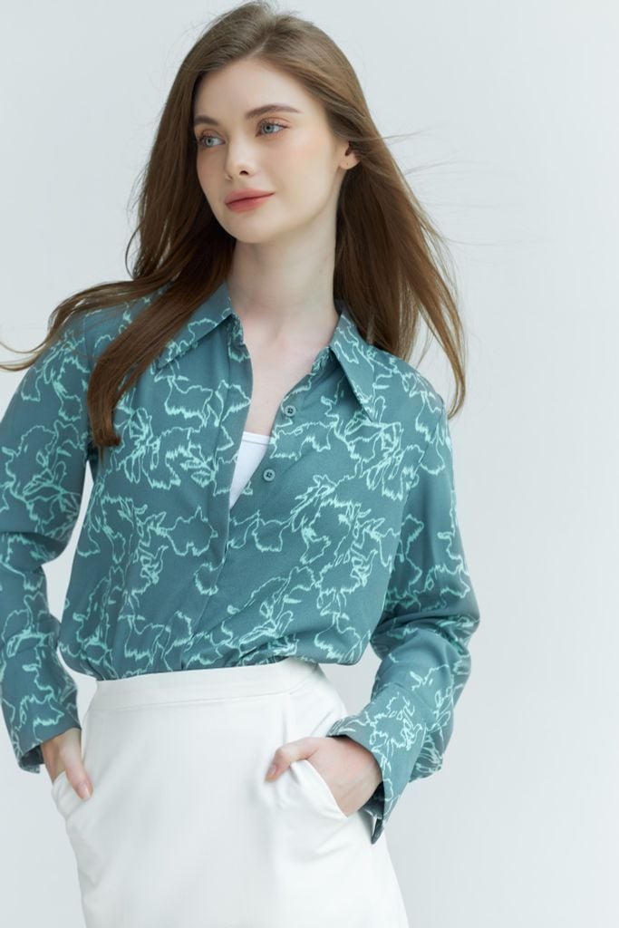  Áo Sơ Mi Hoạ Tiết FAS269 