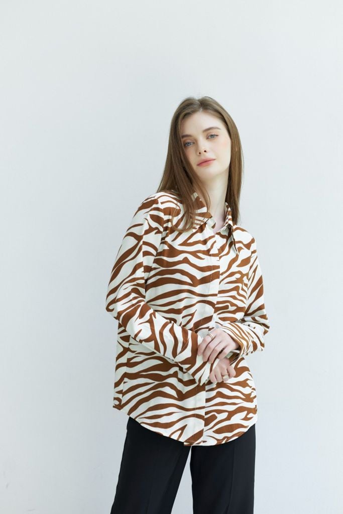  Áo Sơ Mi Hoạ Tiết FAS286 