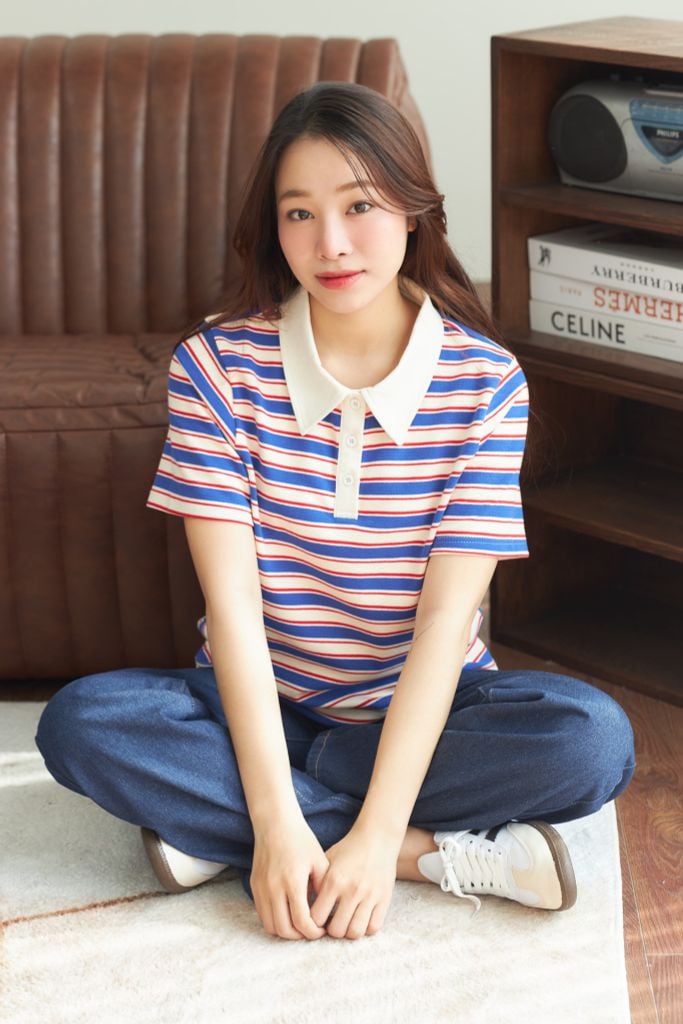  Áo Thun Polo Sọc Ngang FAP076 