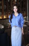  Áo Sơ Mi Trơn Oversize FAS375 