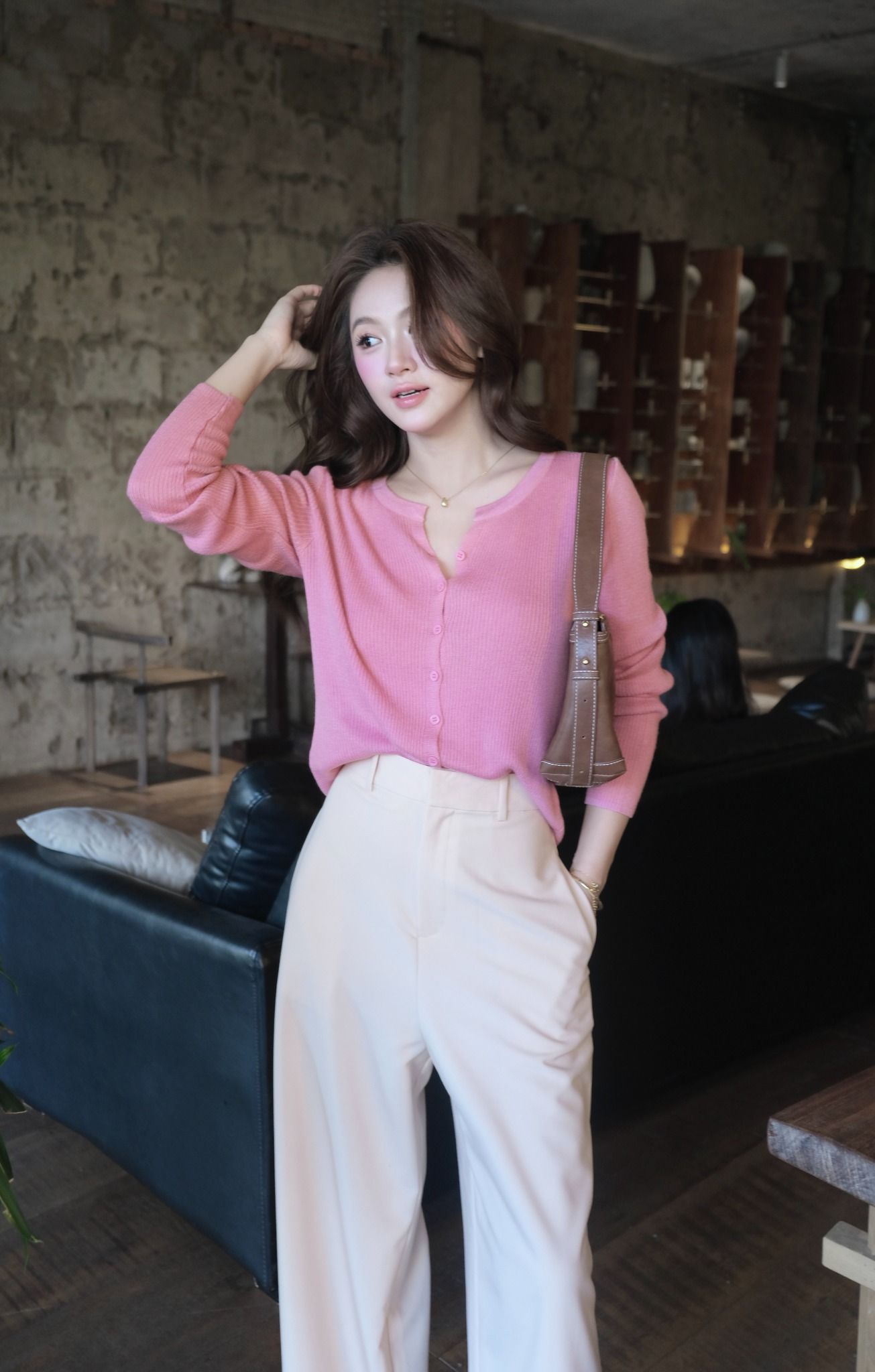  Cardigan Len Mỏng FAH083 