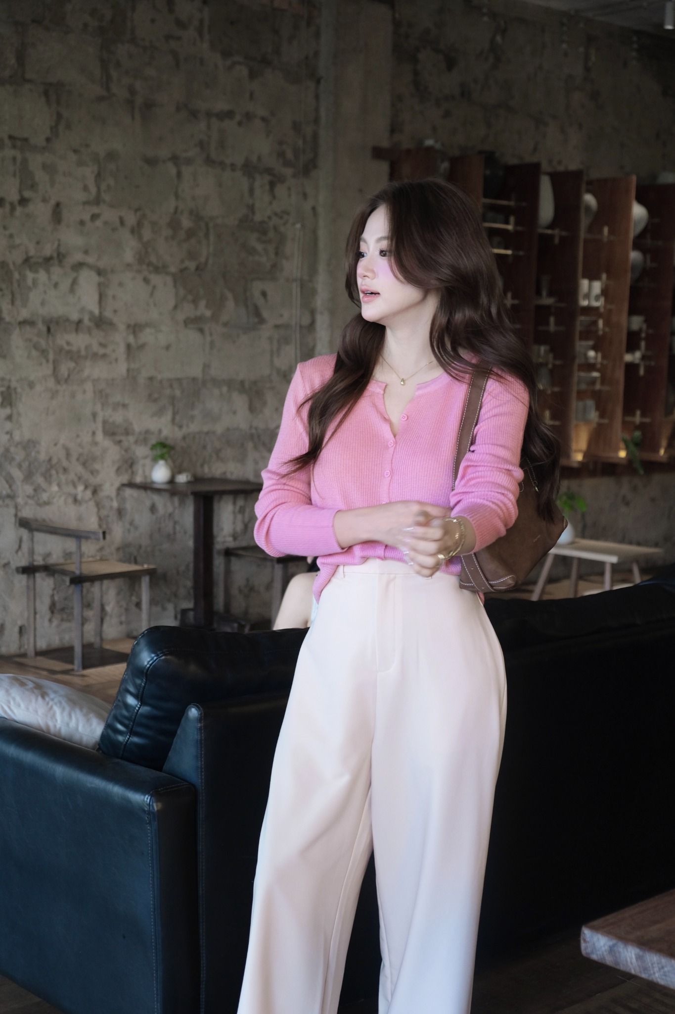  Cardigan Len Mỏng FAH083 