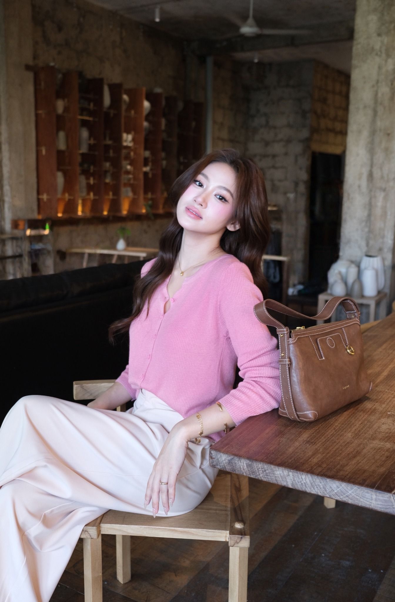  Cardigan Len Mỏng FAH083 