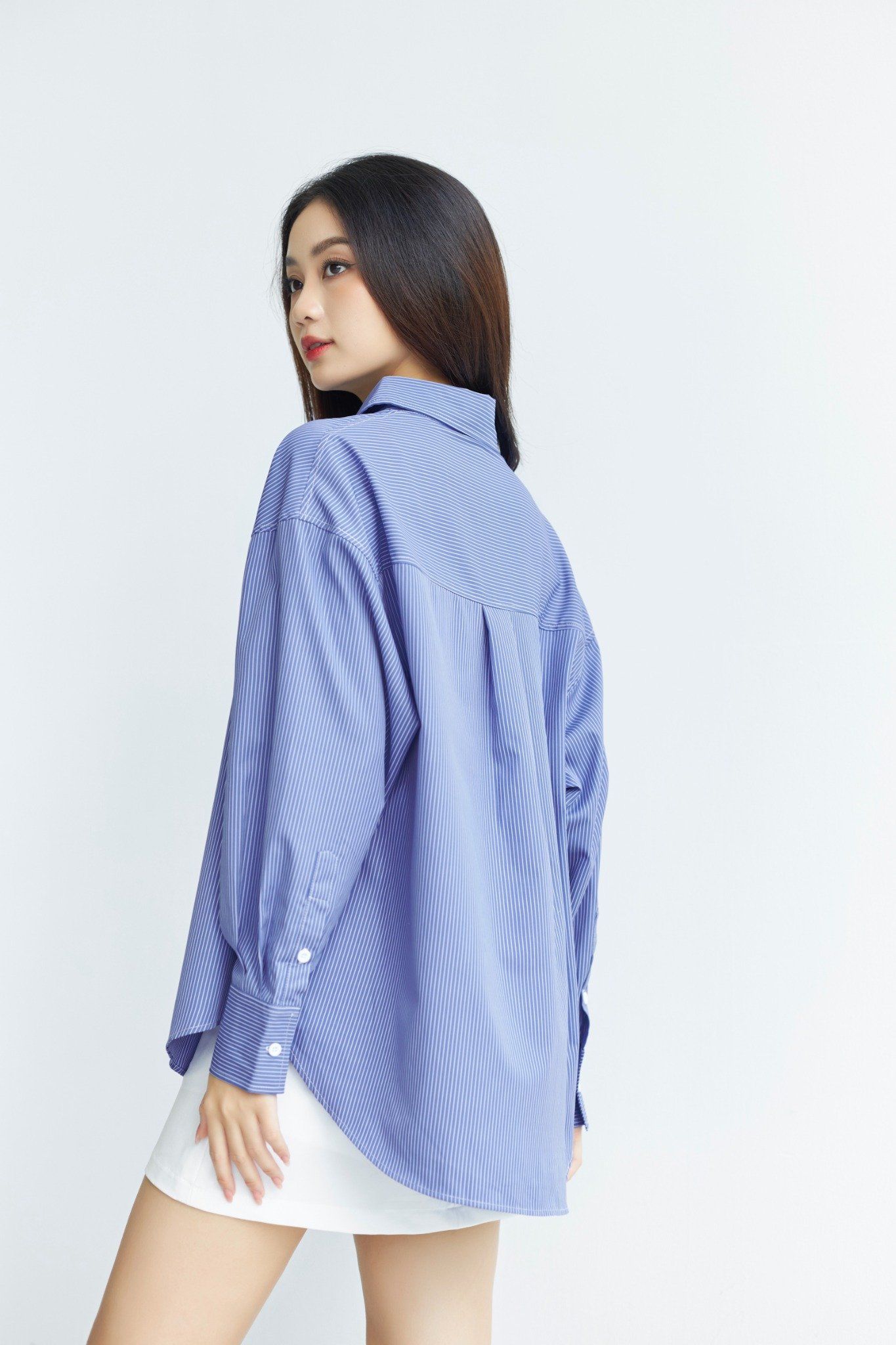  Áo Sơ Mi Sọc Oversize FAS294 