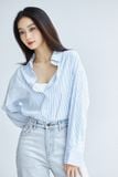  Áo Sơ Mi Sọc Oversize FAS325 