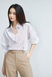  Áo Sơ Mi Sọc Oversize FAS325 