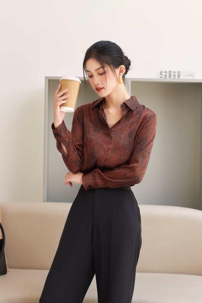  Áo Sơ Mi Họa Tiết FAS255 
