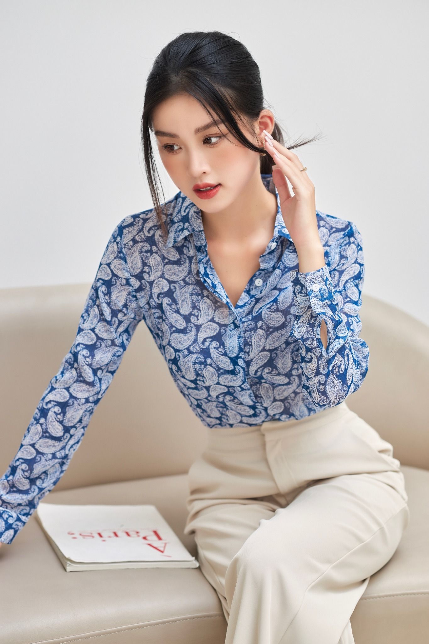 Áo sơ mi voan trang phục hoàn hảo nơi công sở Thời trang Việt Giải Trí #38 Áo sơ mi voan trang phục hoàn hảo nơi công sở Thời trang Việt Giải Trí