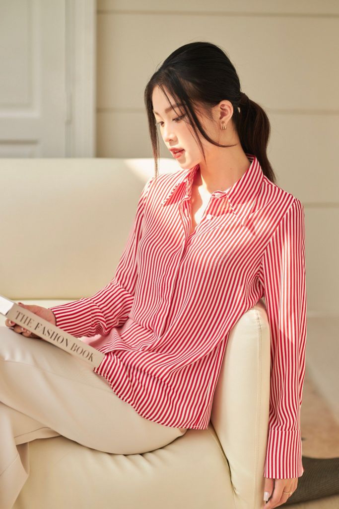  Sơ Mi Sọc Form Rộng FAS262 