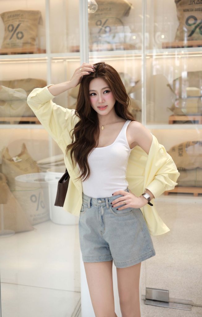  Áo Thun Ba Lỗ Cổ Trễ FAT080 